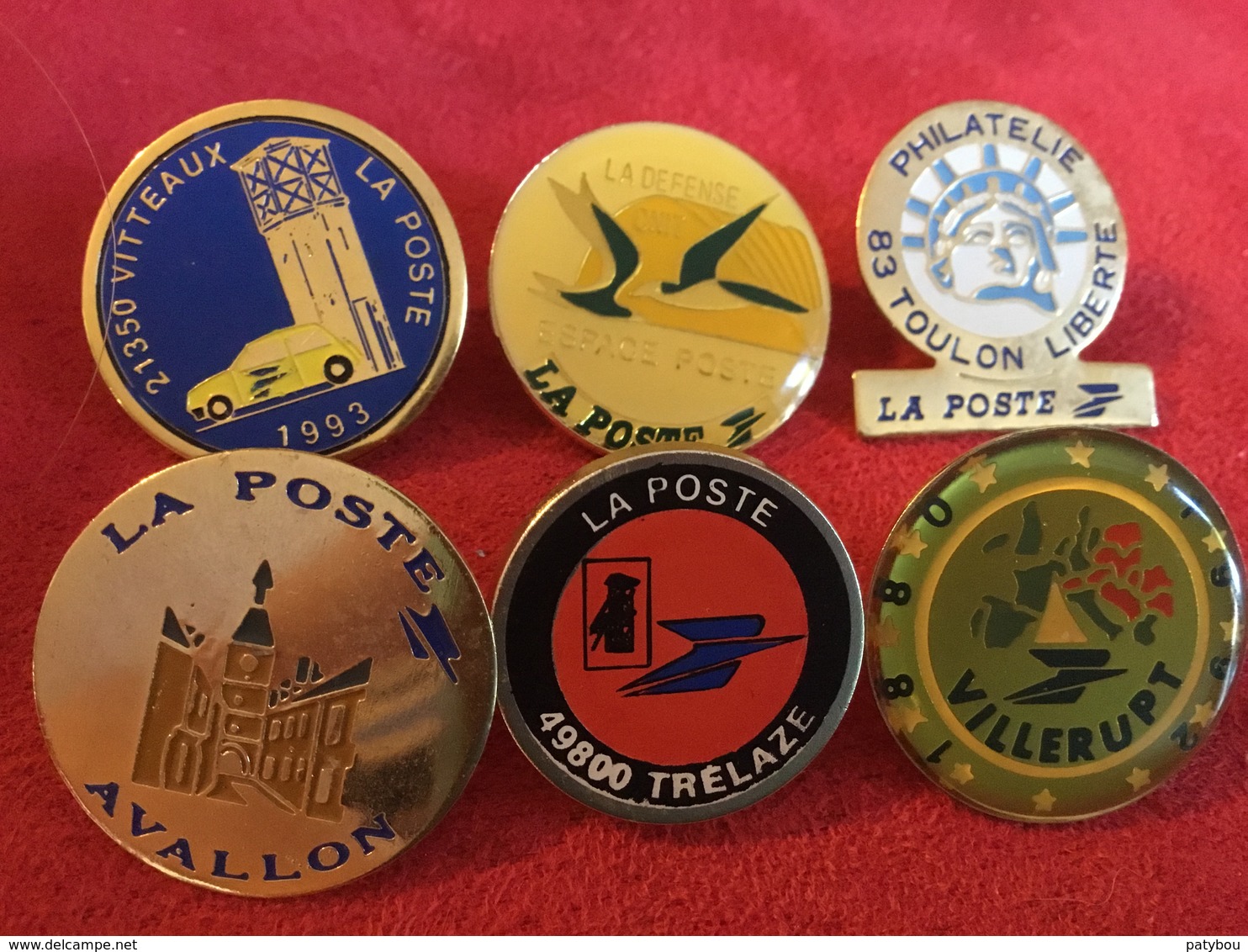 Lot De 6 Pin's La Poste - Lots