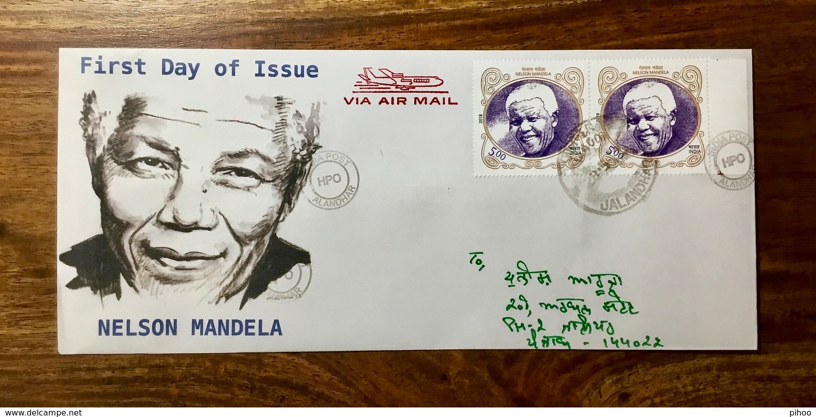 Mandela 2018 South Africa Indiea Joint Issue ( Postal Used Cover ) - Martin Luther King