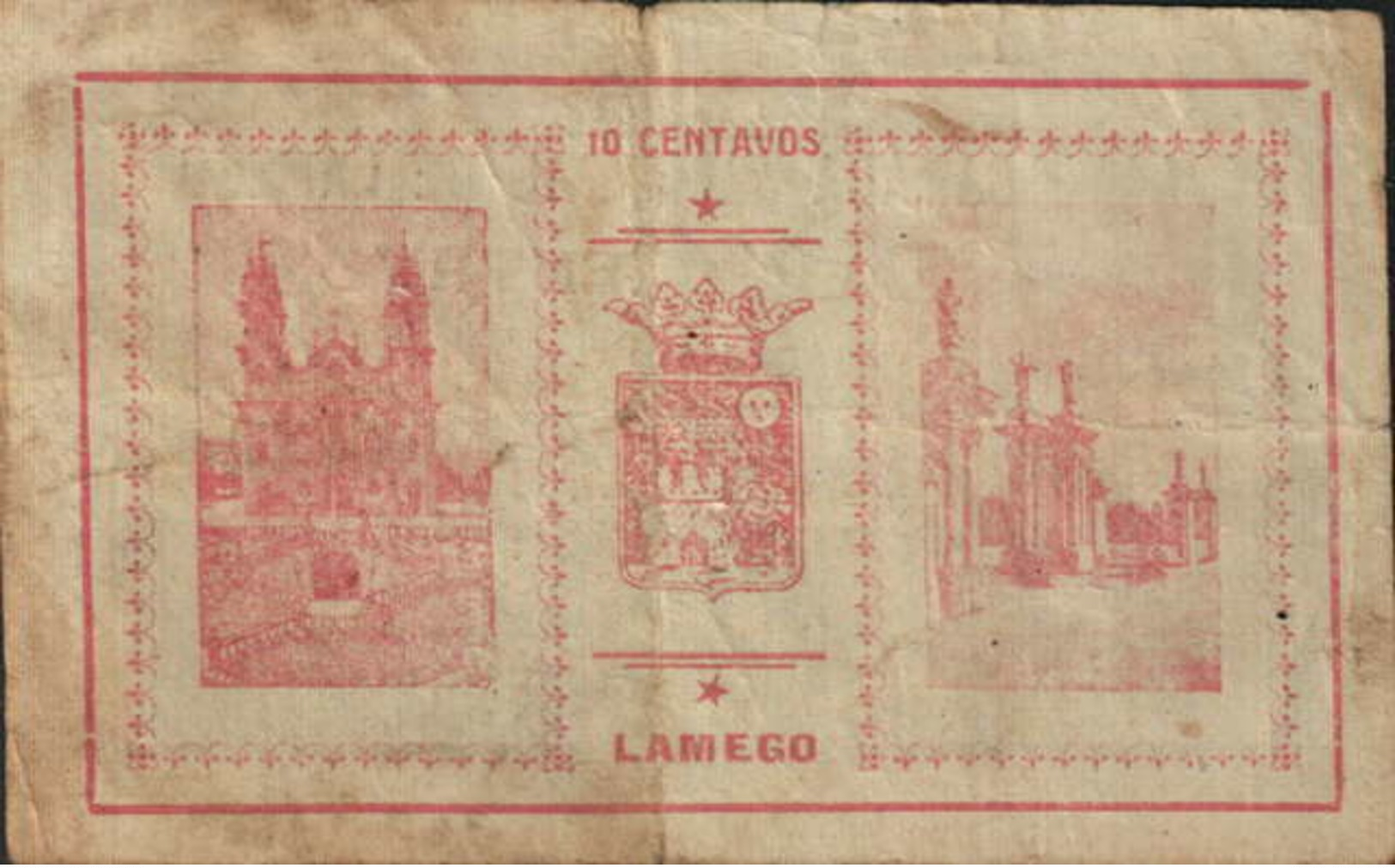 CÉDULA DE 10 CENTAVOS 12 DE MAIO DE 1921-SÉRIE F 000116 - Portugal