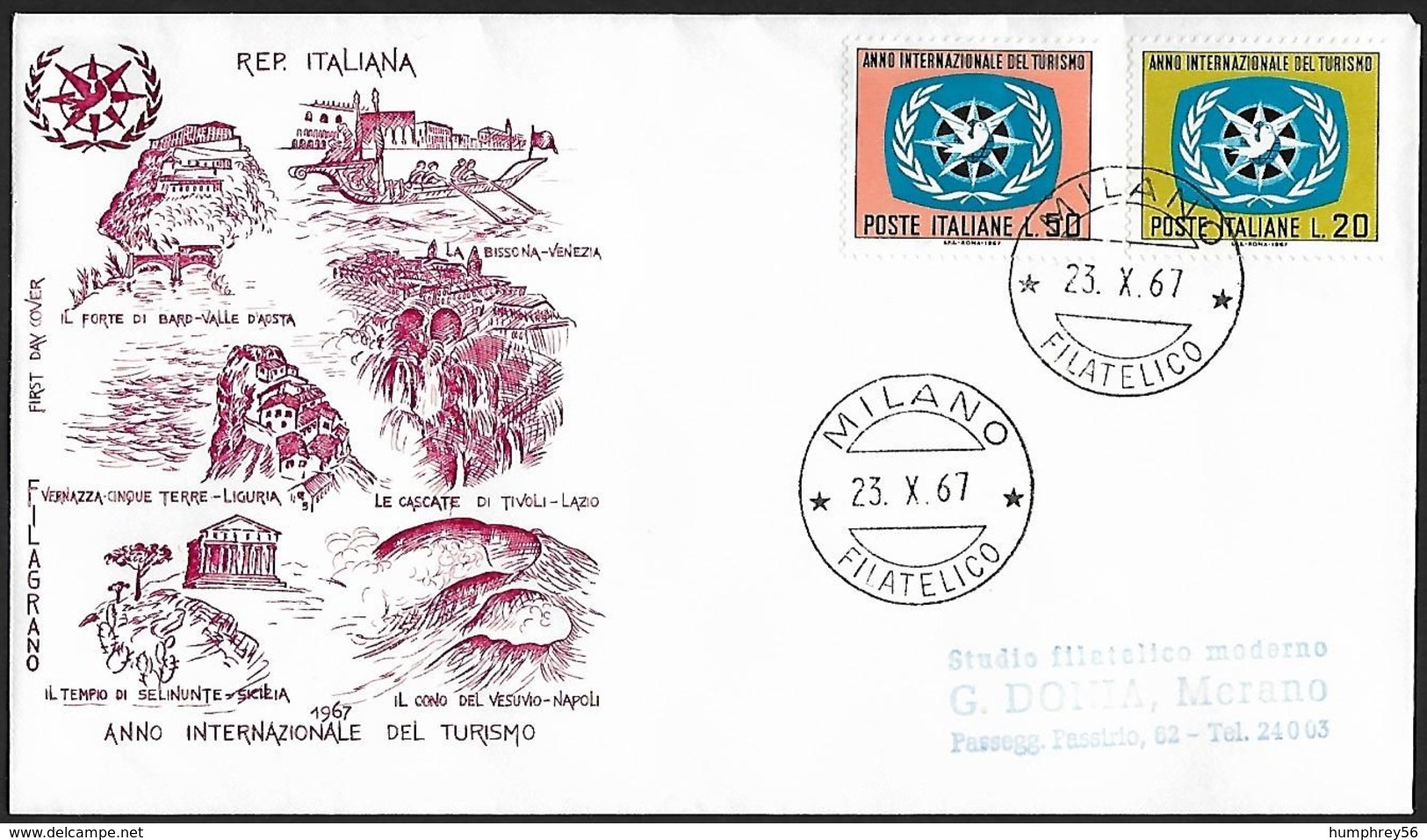 1967 - ITALIA - FDC + Y&T 985/986 + MILANO - FDC