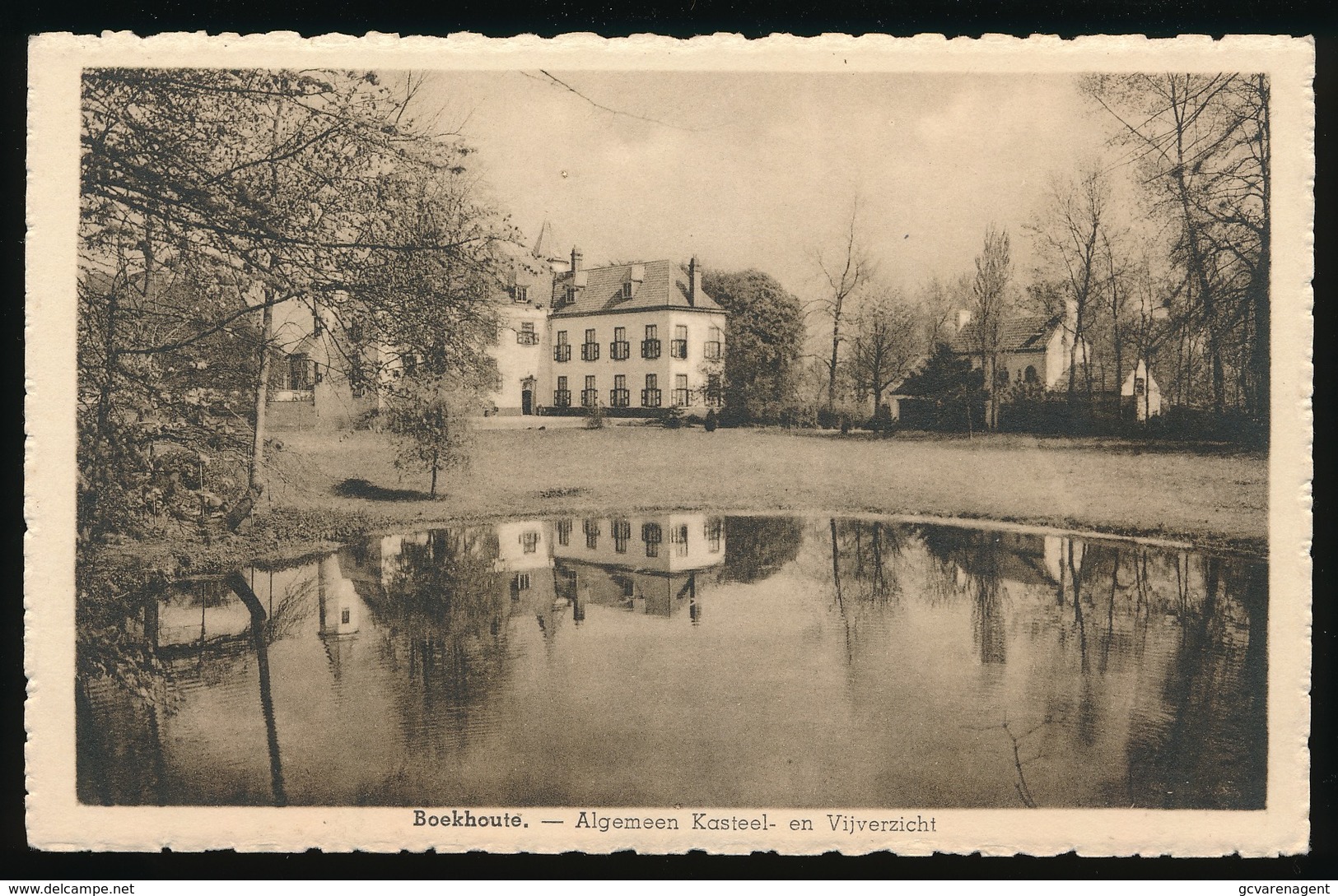 BOEKHOUTE  ALGEMEEN KASTEEL EN VIJVERZICHT - Assenede