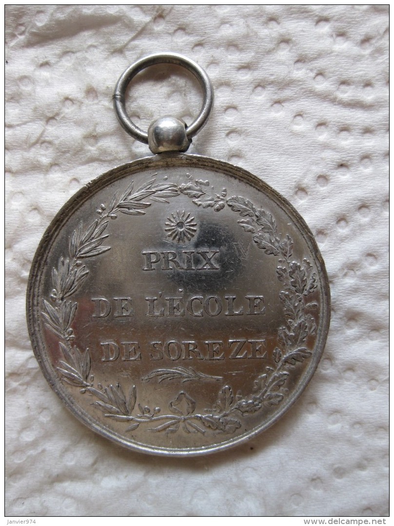 Medaille En Argent Ecole De Soreze 1816 - Autres & Non Classés