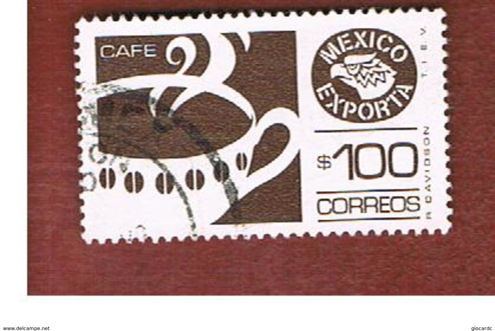MESSICO (MEXICO) -  SG 1360ea   - 1987    MEXICAN EXPORTS:   COFFEE         -  USED° - Messico
