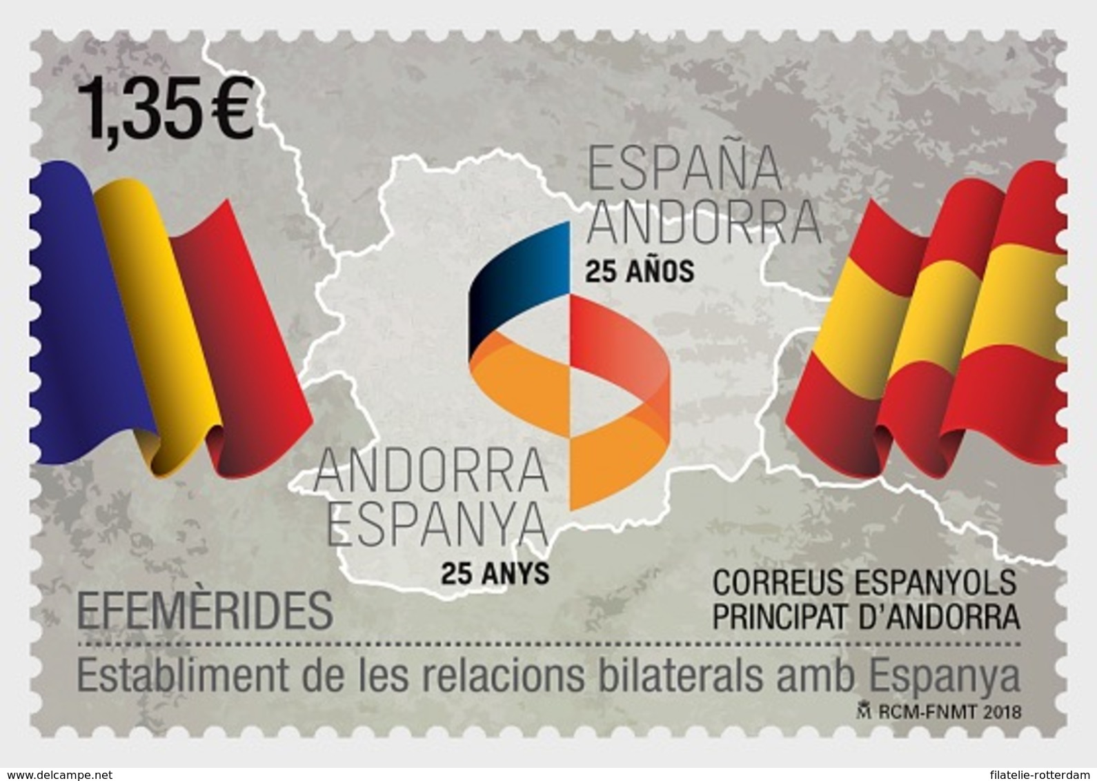 Andorra / Andorre - Postfris / MNH - 25 Jaar Samenwerking Met Spanje 2018 - Ongebruikt