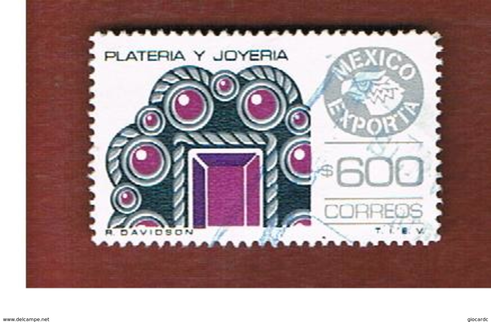 MESSICO (MEXICO) -  SG 1360j   - 1988    MEXICAN EXPORTS:   JEWELRY        -  USED° - Mexico