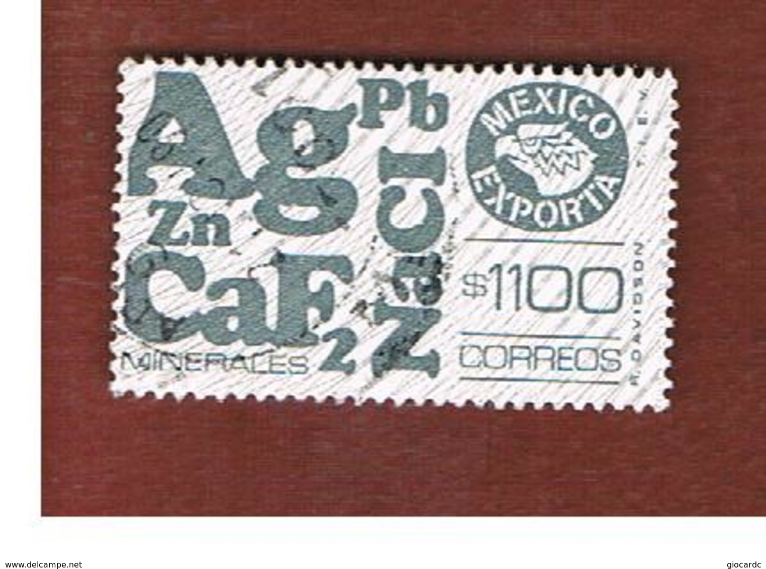 MESSICO (MEXICO) -  SG 1360q  - 1989 MEXICAN  EXPORTS:  MINERALS      -  USED° - Mexico