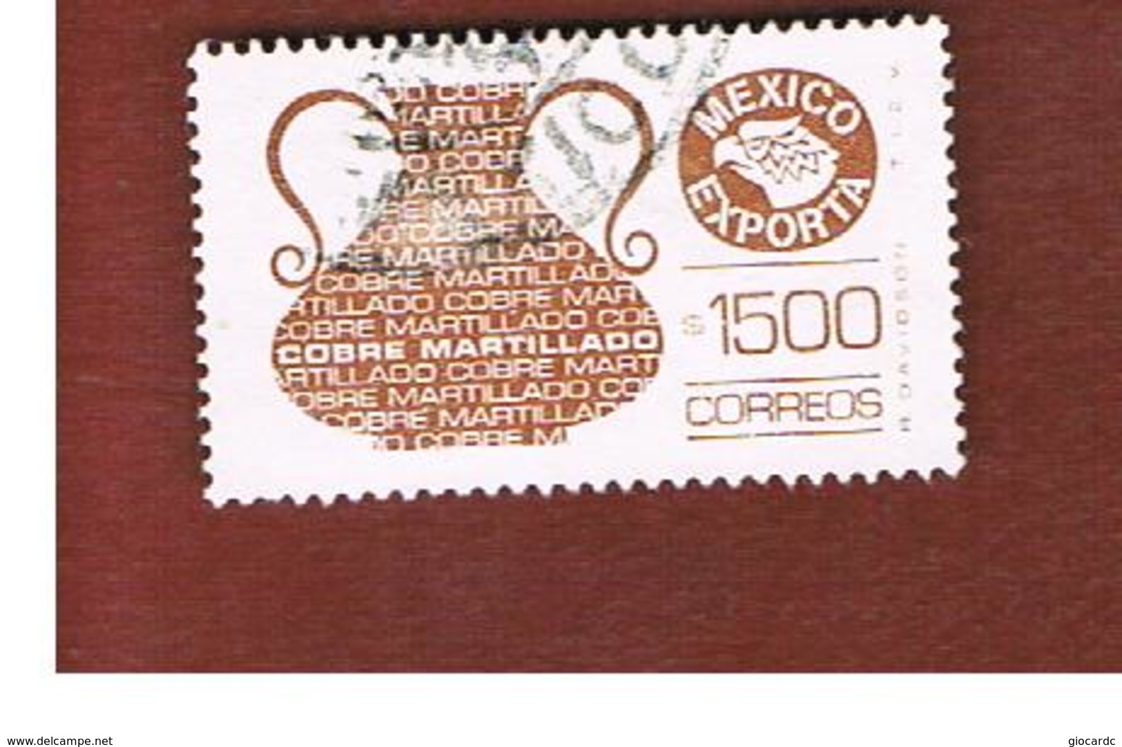 MESSICO (MEXICO) -  SG 1360s  - 1990     MEXICAN  EXPORTS:  COPPER VASE     -  USED° - Messico