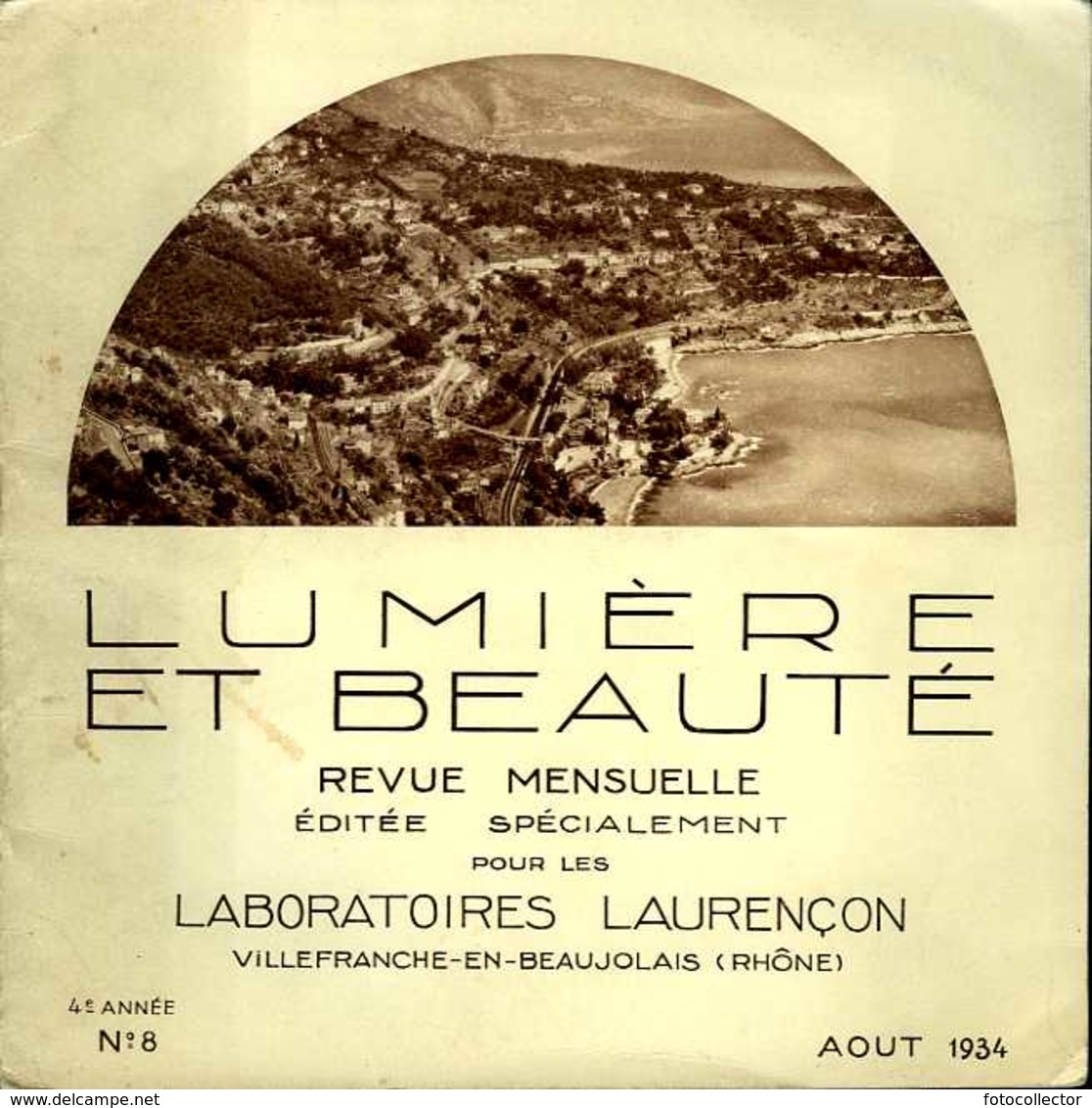 Lumière Et Beauté N° 8 - 1934 : Côte D'azur Par Arlaud - Côte D'Azur