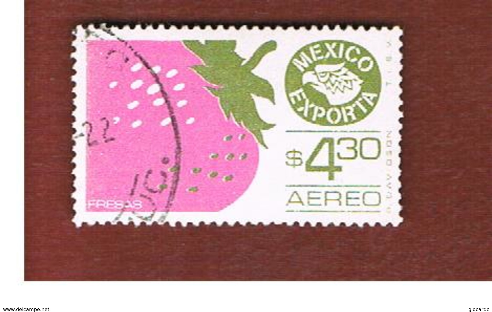 MESSICO (MEXICO) -  SG 1361f  - 1975     MEXICAN  EXPORTS:   STRAWBERRY  -  USED° - Messico