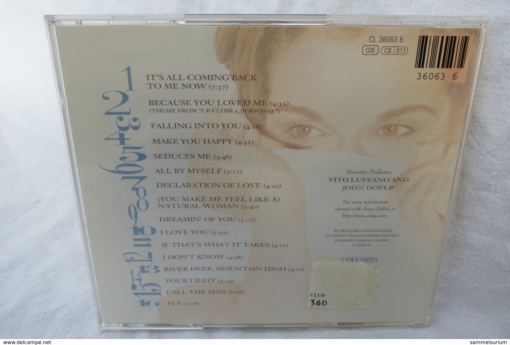 CD "Celine Dion" Falling Into You - Sonstige & Ohne Zuordnung