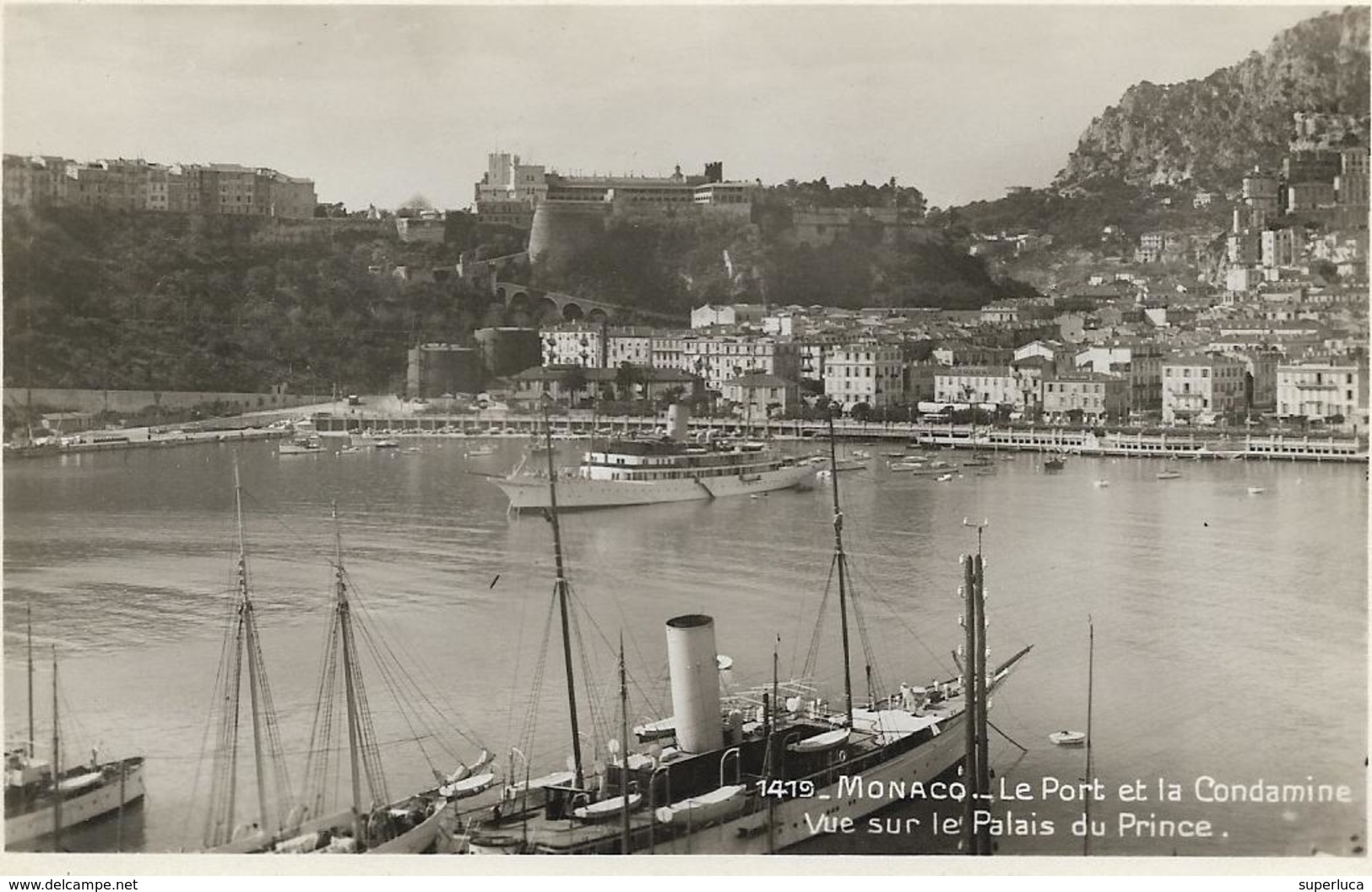 5-1419-MONACOLE PORT E LA CONDAMINE-VUE SUR LE PALIS DU PRICE(NAVI IN PORTO) - Monte-Carlo