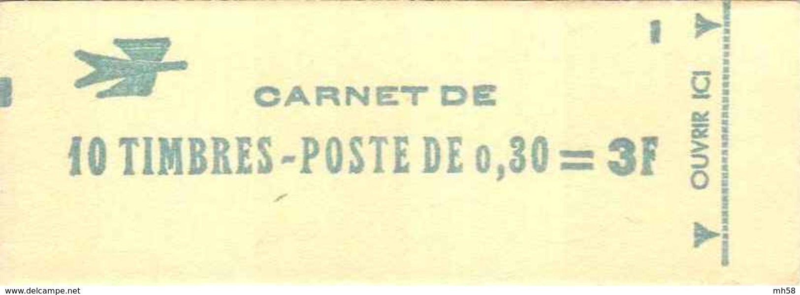 FRANCE - Carnet Conf. 1, Ouvert - 0f30 Cheffer Lilas - YT 1536 C1 / Maury 382 - Autres & Non Classés