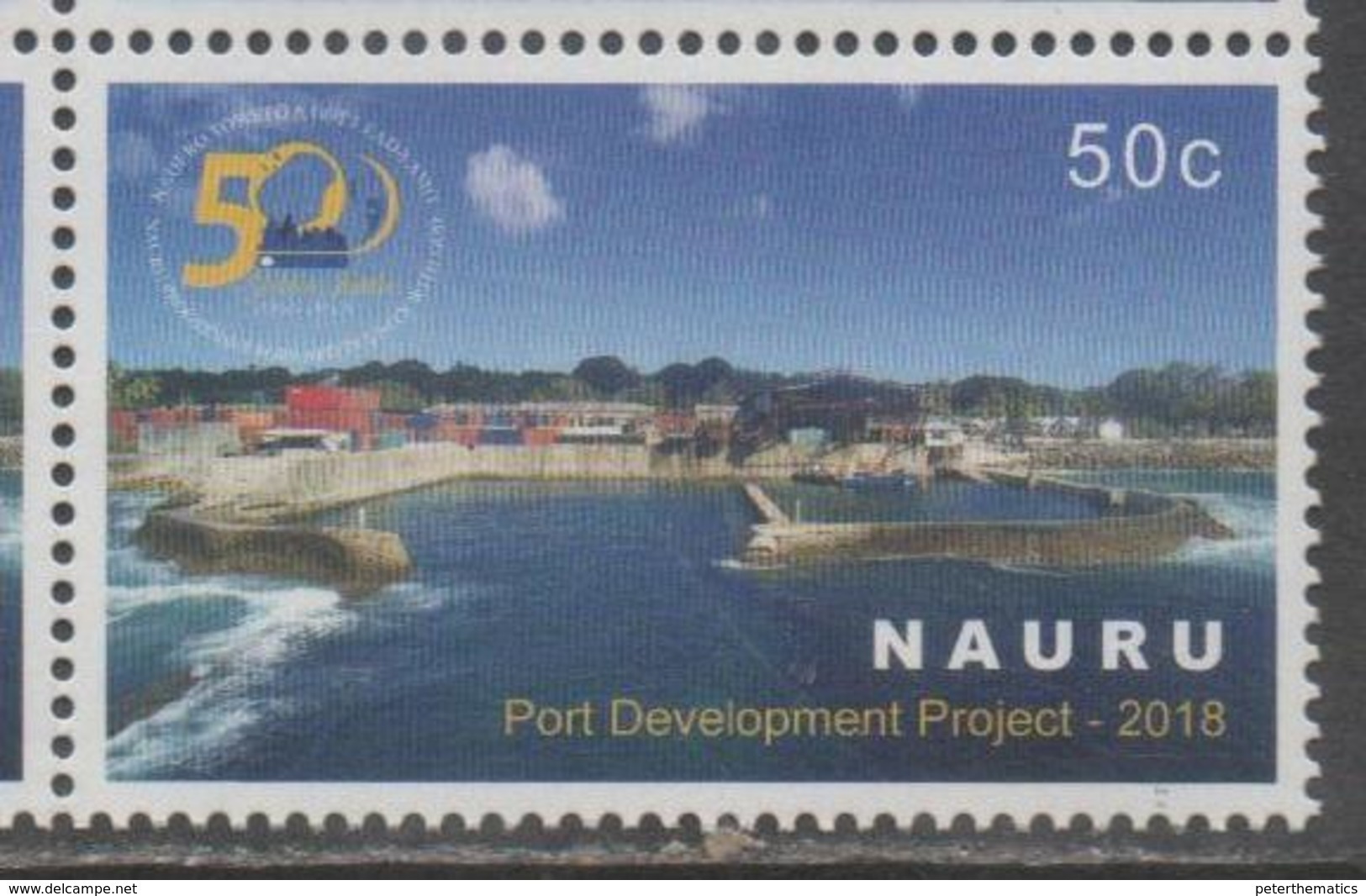 NAURU, 2018, MNH, PORT PROJECT, SHIPS, 1v - Andere(Zee)