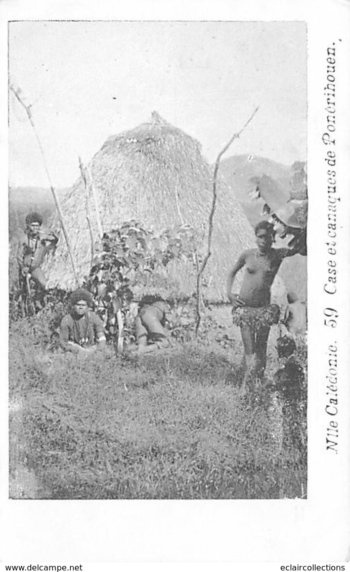 Océanie.  Nouvelle Calédonie .   Case Canaque   De Ponérihouen       (voir Scan) - Nuova Caledonia