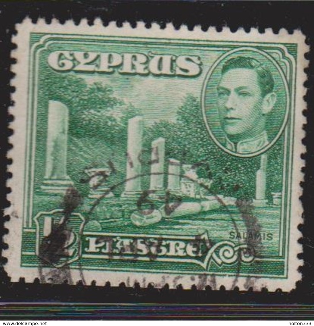 CYPRUS Scott # 144 Used - KGVI & Salamis Ruins - Cyprus (...-1960)