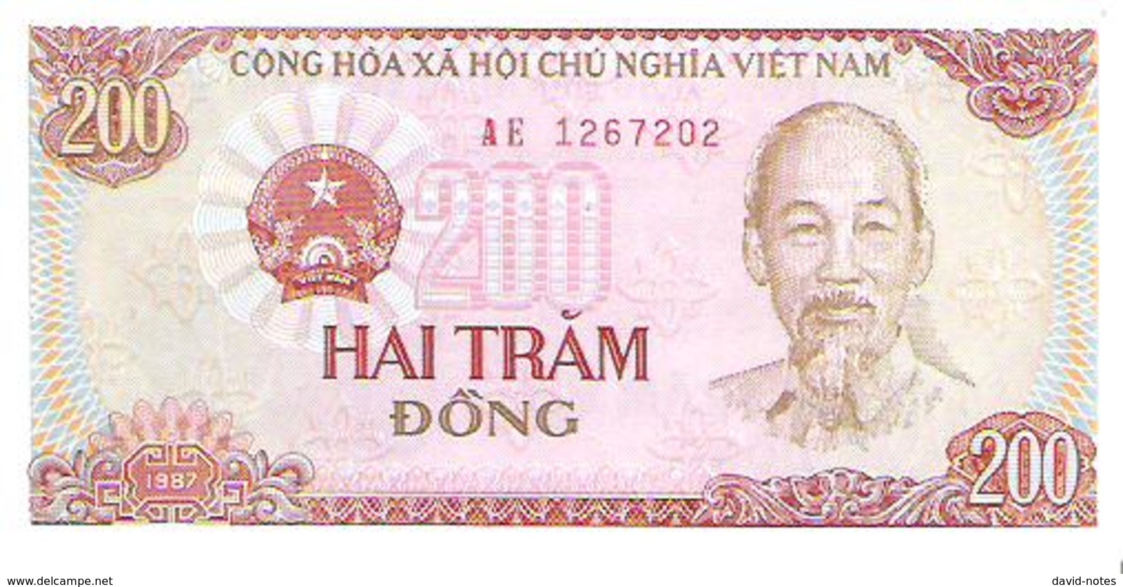 Vietnam - Pick 100 - 200 Dong 1987 - Unc - Viêt-Nam