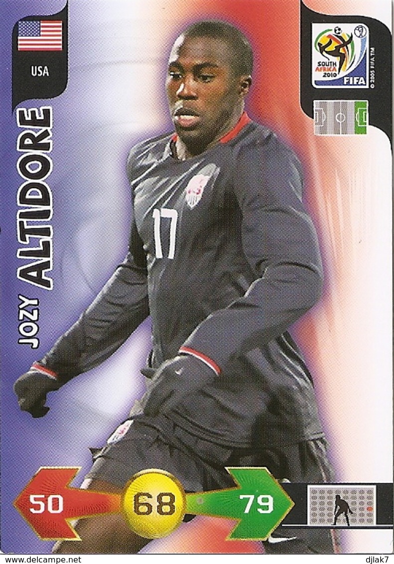CARTE PANINI ADRENALYN COUPE DU MONDE FIFA  AFRIQUE DU SUD 2010 ETATS UNIS JOZY ALTIDORE - Trading Cards