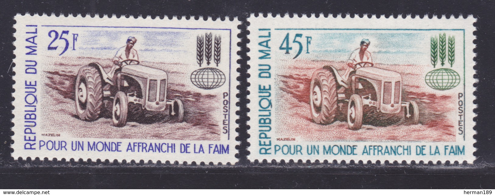 MALI N°   44 & 46 ** MNH Neufs Sans Charnière, TB (D7567) Campagne Mondiale Contre La Faim - Mali (1959-...)