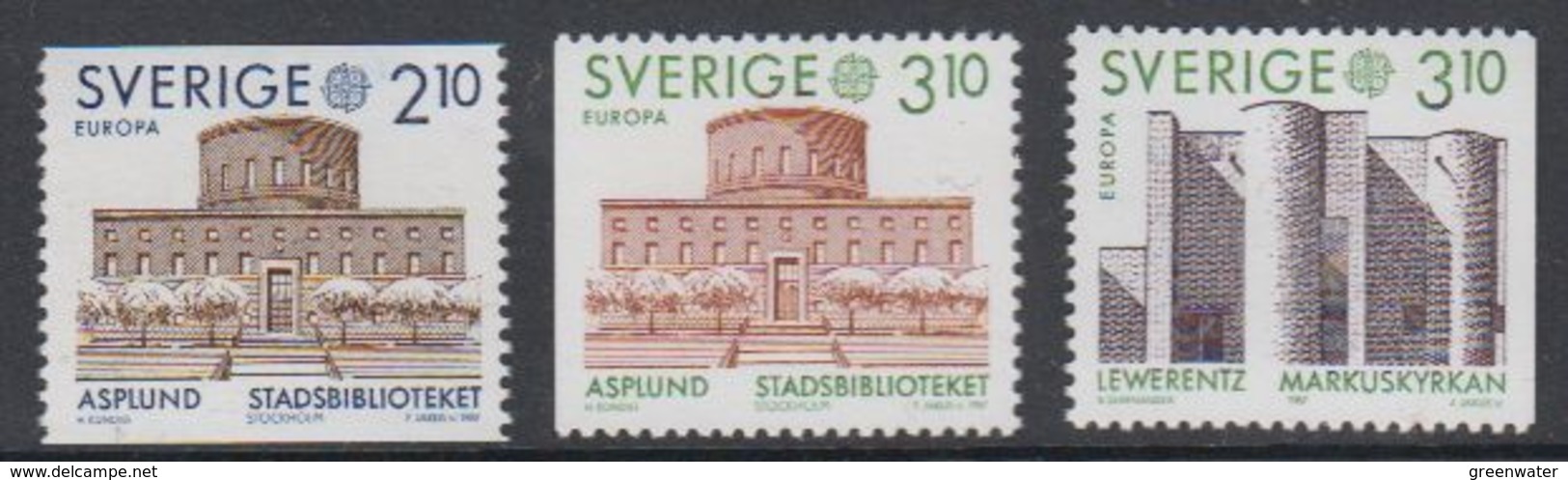 Europa Cept 1987 Sweden 3v  ** Mnh (40622) - 1987