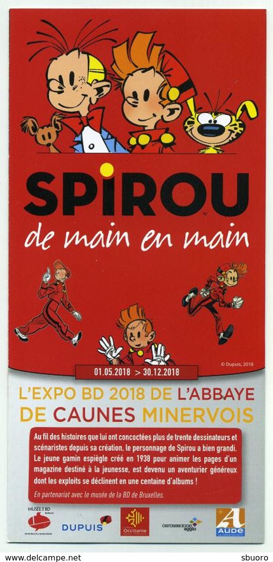 Flyer Exposition Spirou - Abbaye De Caunes-Minervois - 2018 - Programmes