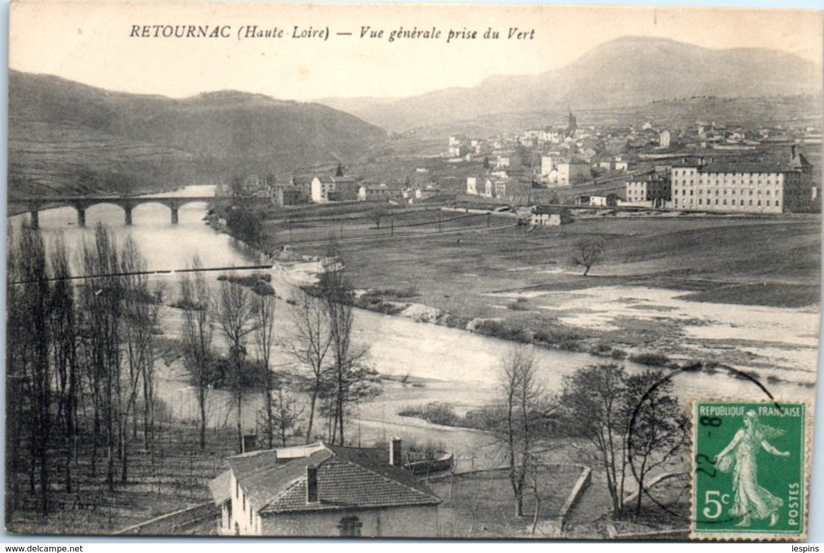 43 - RETOURNAC -- Vue Générale  Prise Du Vert - Retournac