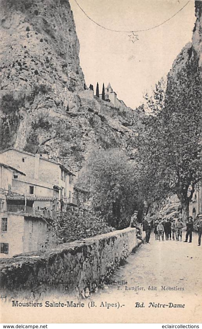 Moustiers Sainte Marie      04     Boulevard Notre Dame        (voir Scan) - Andere & Zonder Classificatie