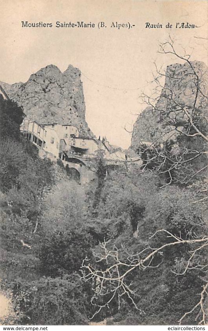 Moustiers Sainte Marie      04     Ravin De L'Adou        (voir Scan) - Andere & Zonder Classificatie