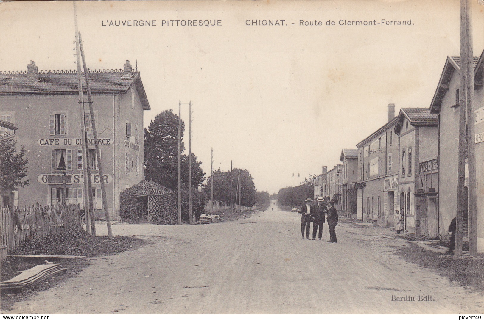 Chignat,route De Clermont Ferrand,café Du Commerce,vins En Gros - Autres & Non Classés