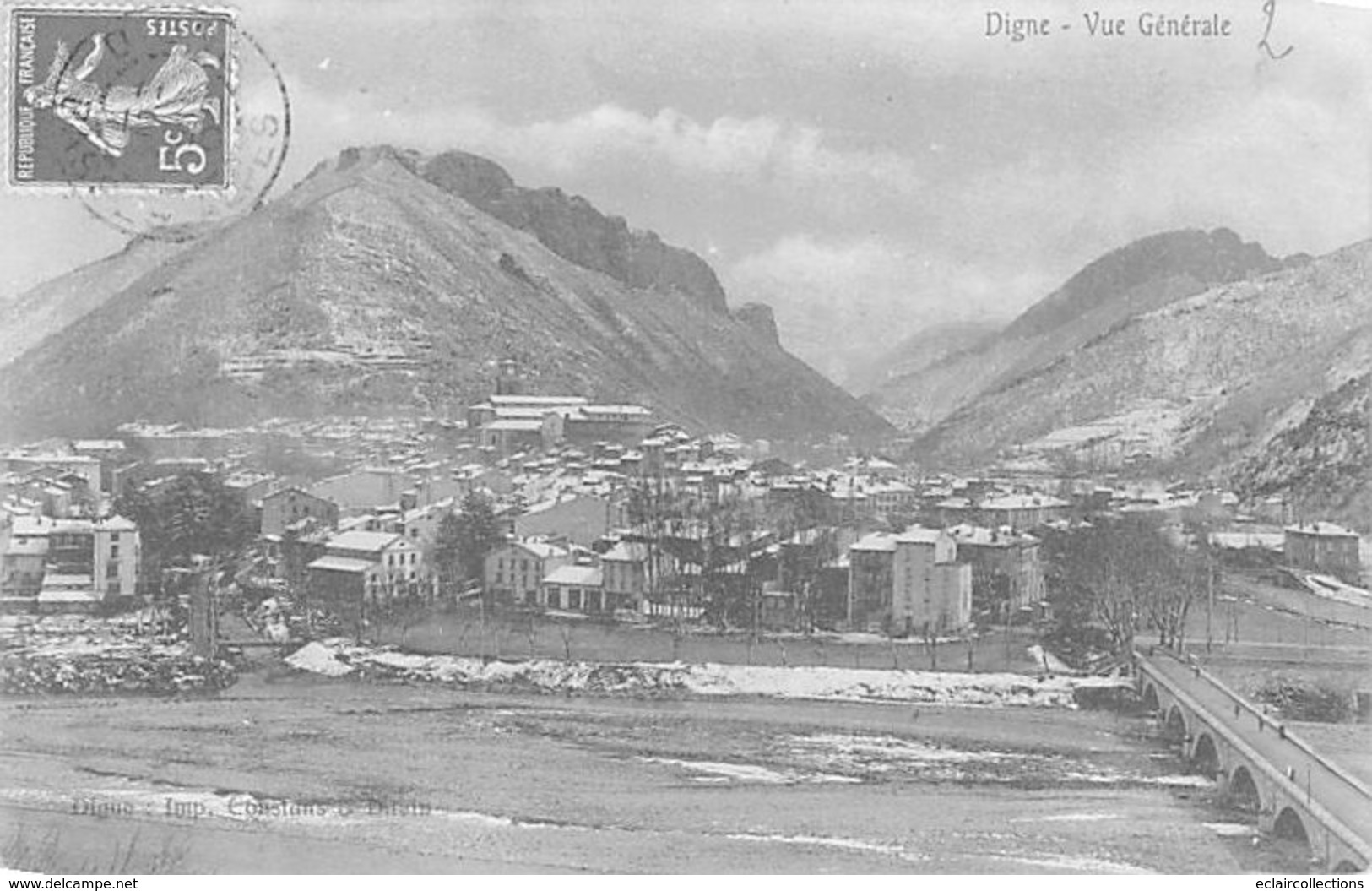 Digne    04       Vue Générale  2           (voir Scan) - Digne