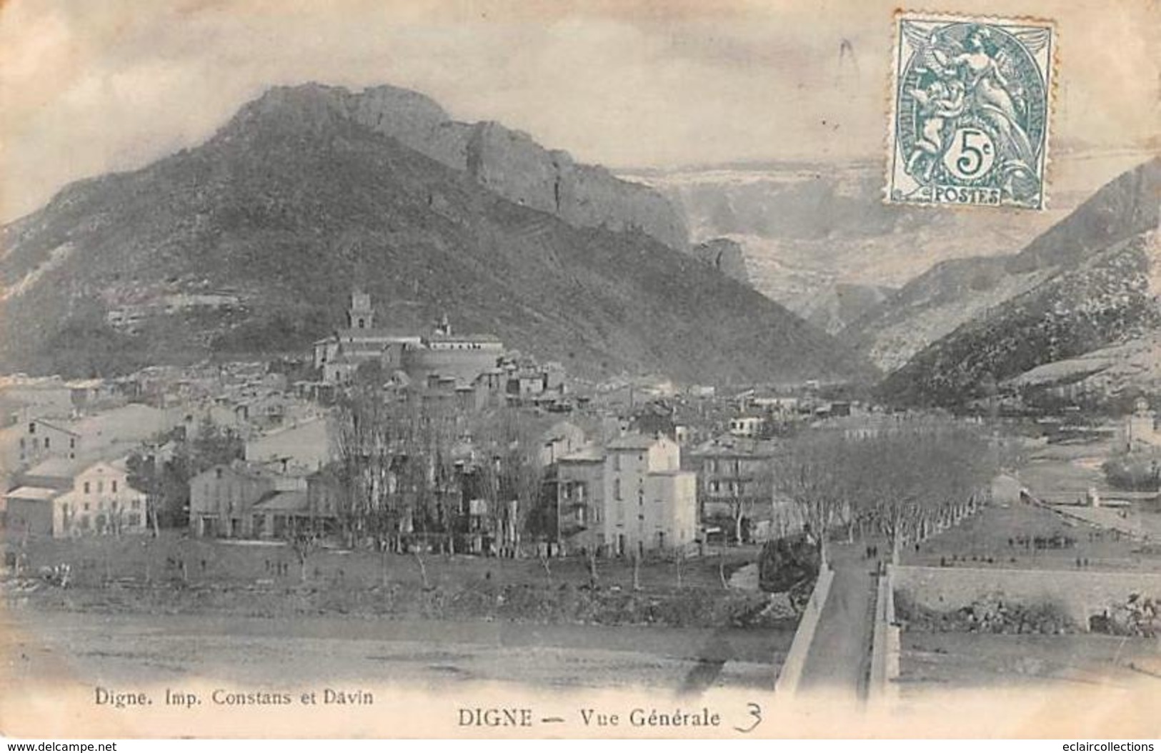 Digne    04       Vue Générale 3           (voir Scan) - Digne