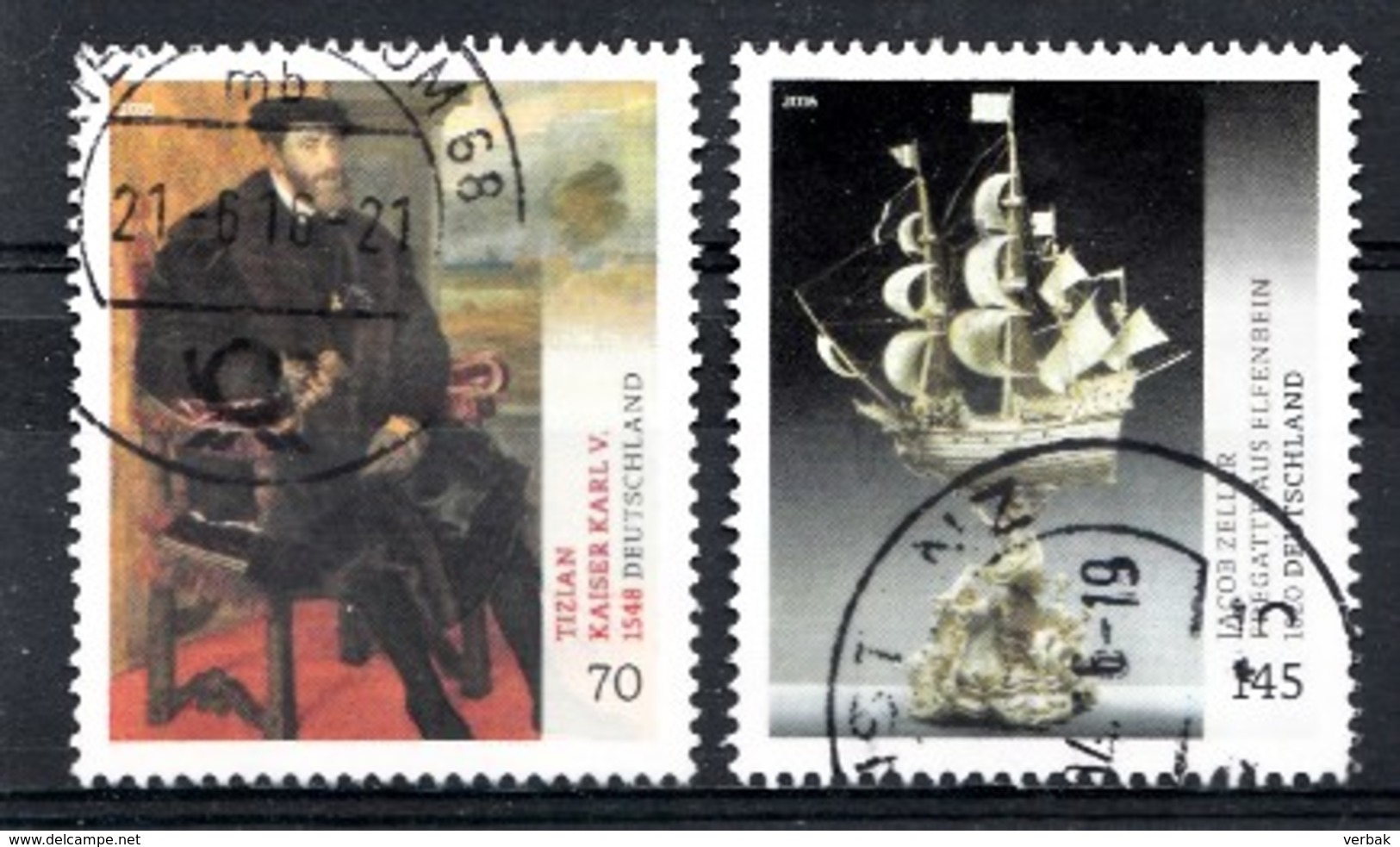 Bund 2016  Mi.nr.:3227-3228 Schätze Aus Deutschen Museen  Gestempelt / Oblitérés / Used - Used Stamps