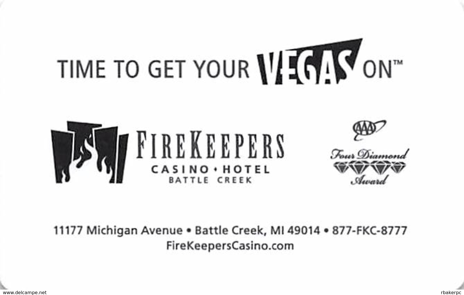 Firekeepers Casino - Battle Creek, MI - RFID Hotel Room Key - Hotel Keycards