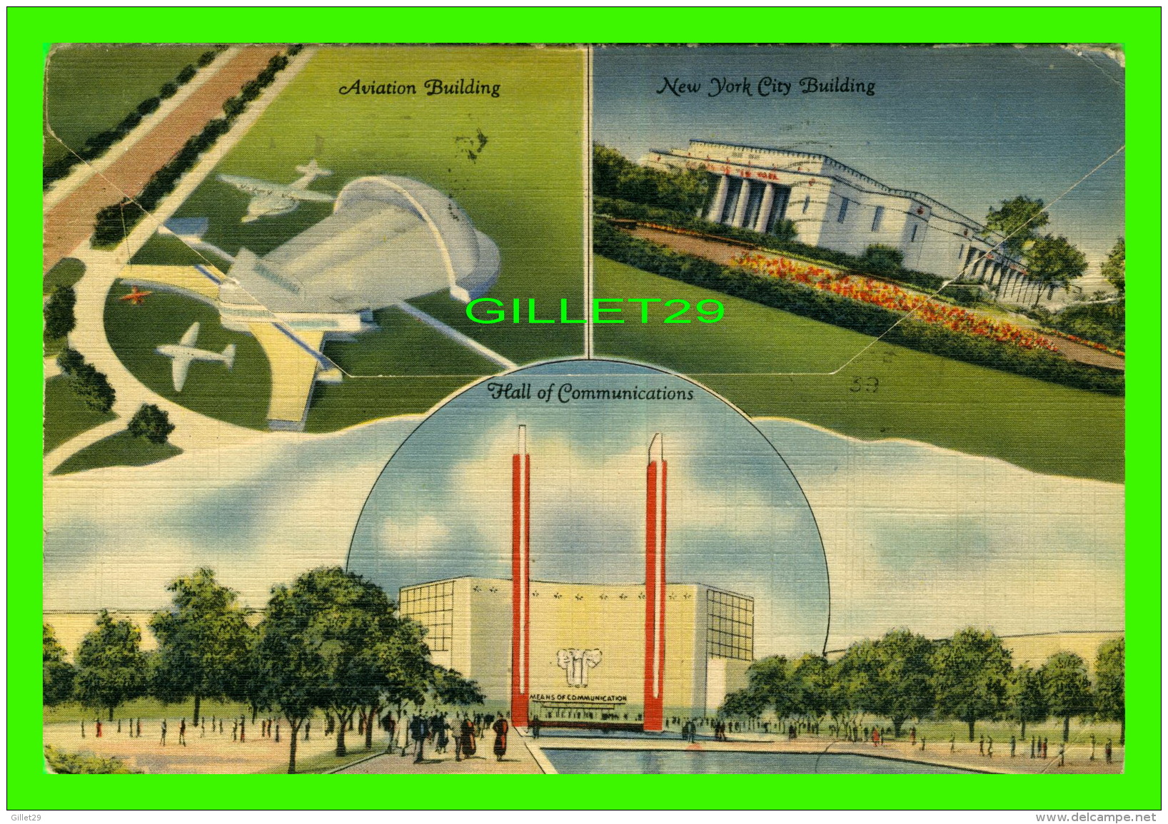 NEW YORK CITY, NY - NEW YORK WORLD'S FAIR FOLDER IN 1939 - TRAVEL IN 1939 - - Expositions