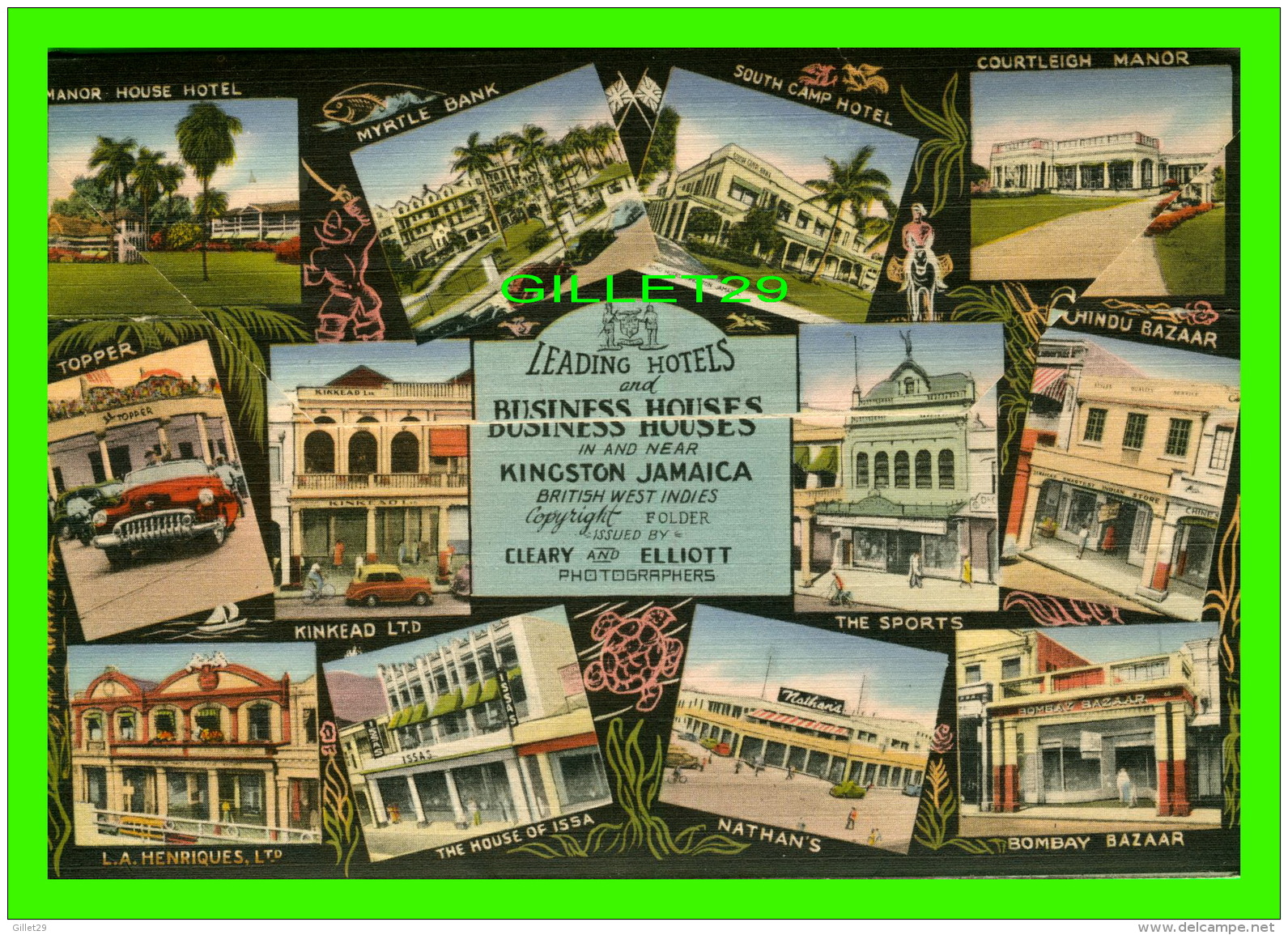 JAMAIQUE - CARNET SOUVENIR FOLDER OF JAMAICA - FLY PAN AMERICAN , PAA WORLD AIRWAYS - 18 PHOTOS - - Jamaïque