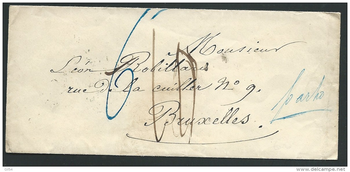 Lettre  ( Lsc )  De Saint Petersbourg Pour Bruxelles EN 1855 , - Lo42604 - ...-1857 Vorphilatelie