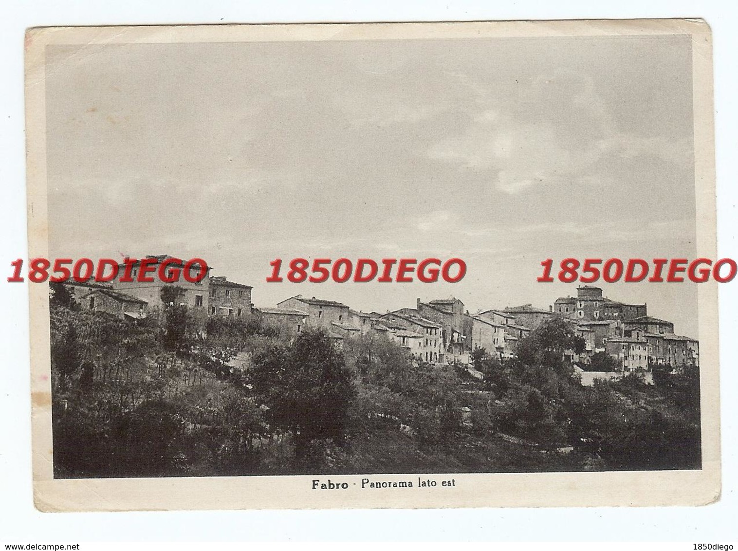 FABBRO - PANORAMA LATO EST F/GRANDE VIAGGIATA 1953? ANIMATA - Terni