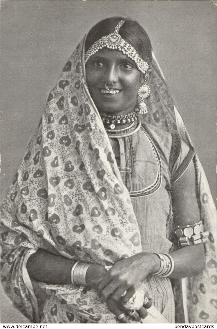 Suriname, British Indian Girl Party Dress, Nose Piercing Jewelry (1899) Postcard - Surinam