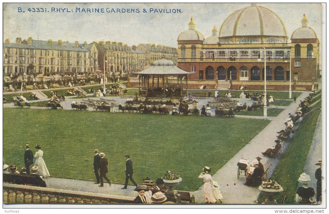 FLINTSHIRE - RHYL - MARINE GARDENS &amp; PAVILION Clw97 - Flintshire