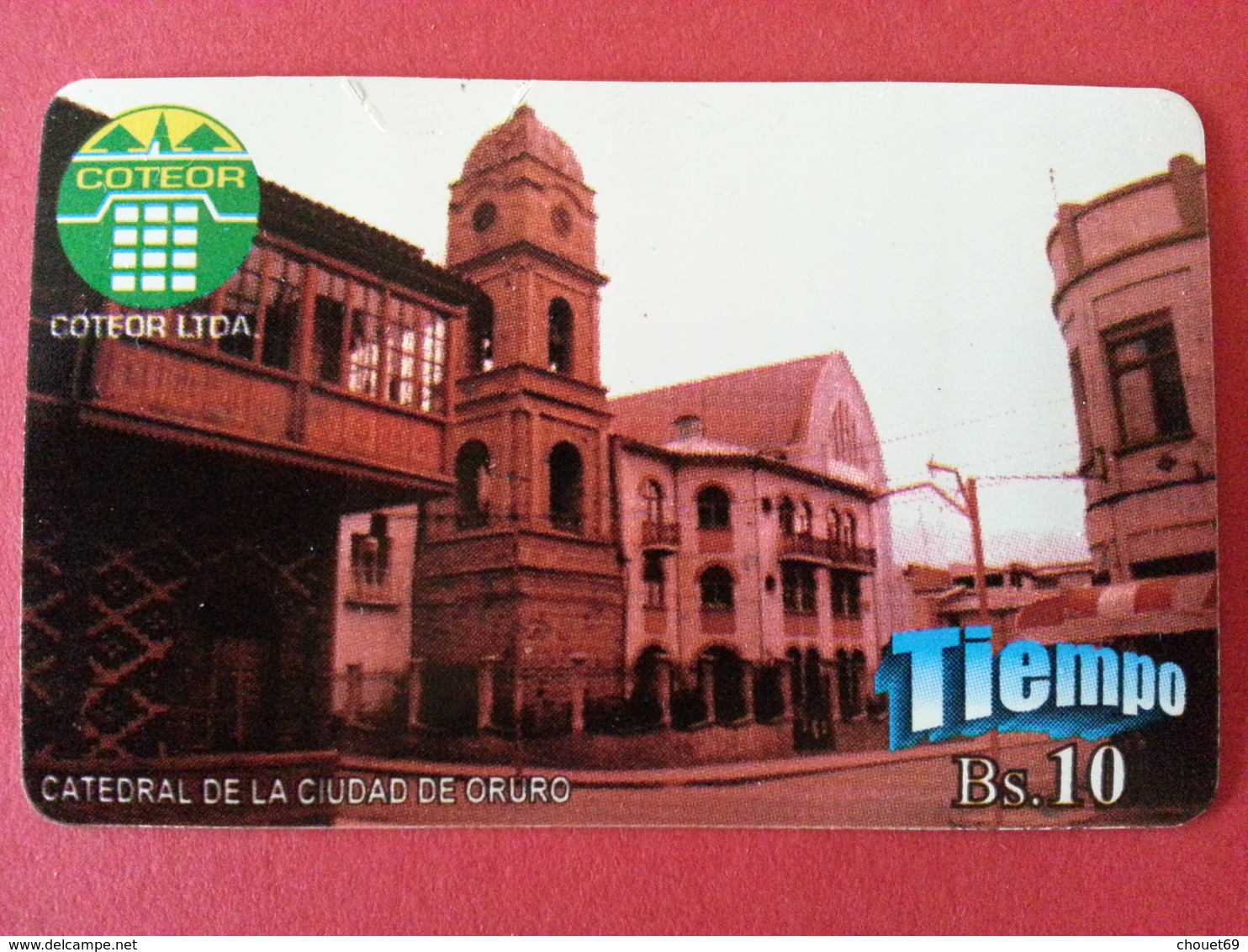 Bolivia COTEOR Oruro 3 Test Card Bs 3 + 5 + 10 Plaza Catedral Sepulturas BOLIVIE BOLIVIEN Mint Unused Neuve (CB1217) - Bolivie