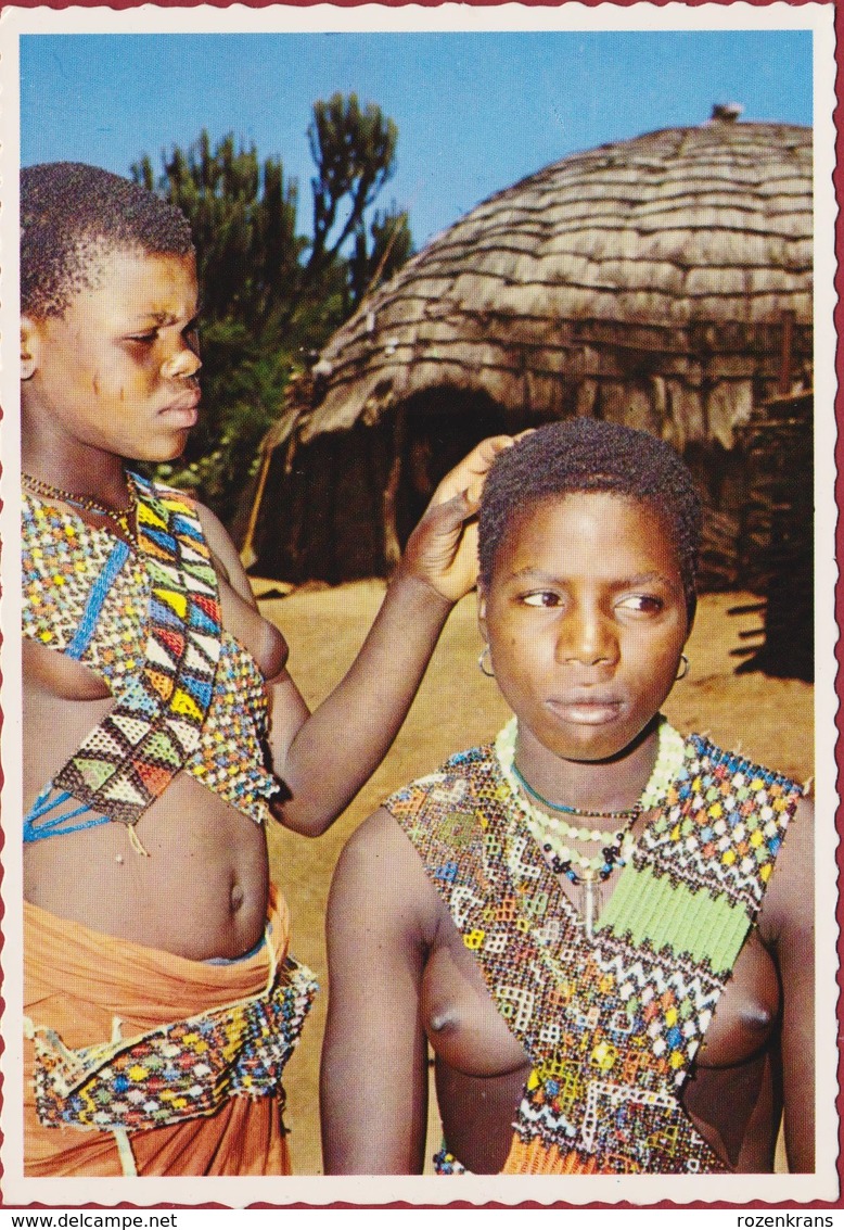 Bantou Natal Bantoe Filles Aux Seins NUS Nu Afrique Etnique Etnic South Africa Naked Etnisch Naakt Zuid Afrika Du Sud - Afrique Du Sud