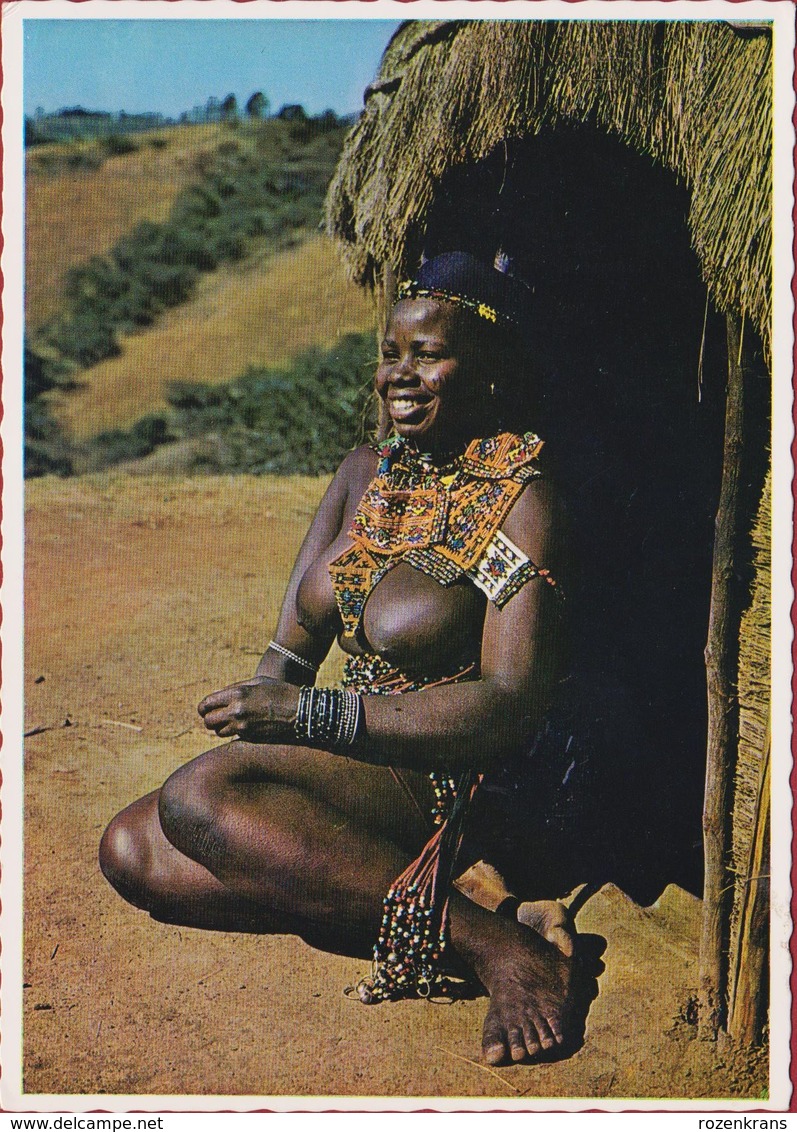 African Woman Bantou Fille Aux Seins NUS Nu Afrique Etnique Etnic South Africa Naked Etnisch Naakt Zuid Afrika Du Sud - Afrique Du Sud