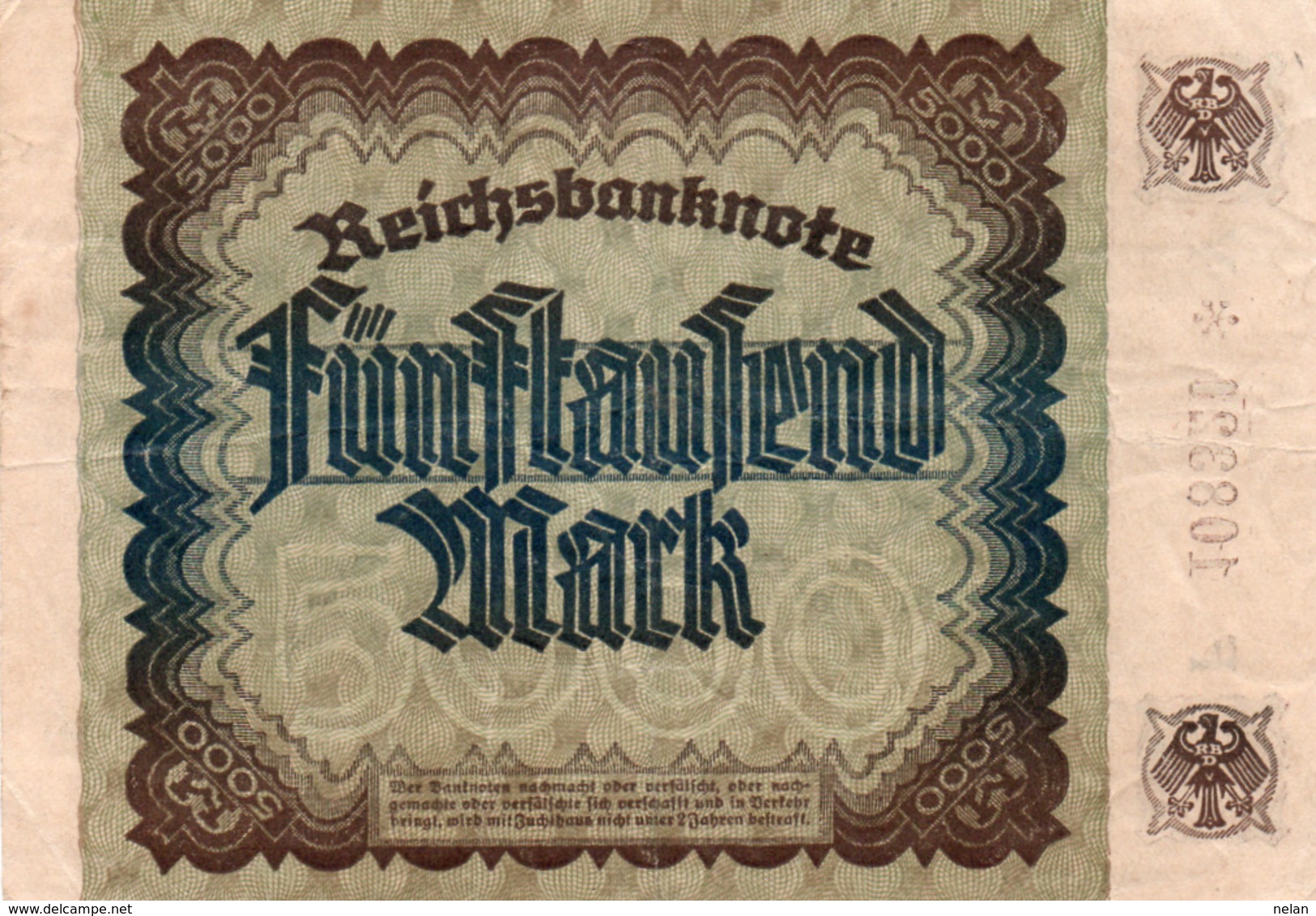 GERMANIA-5000 MARK 1922 - 5000 Mark