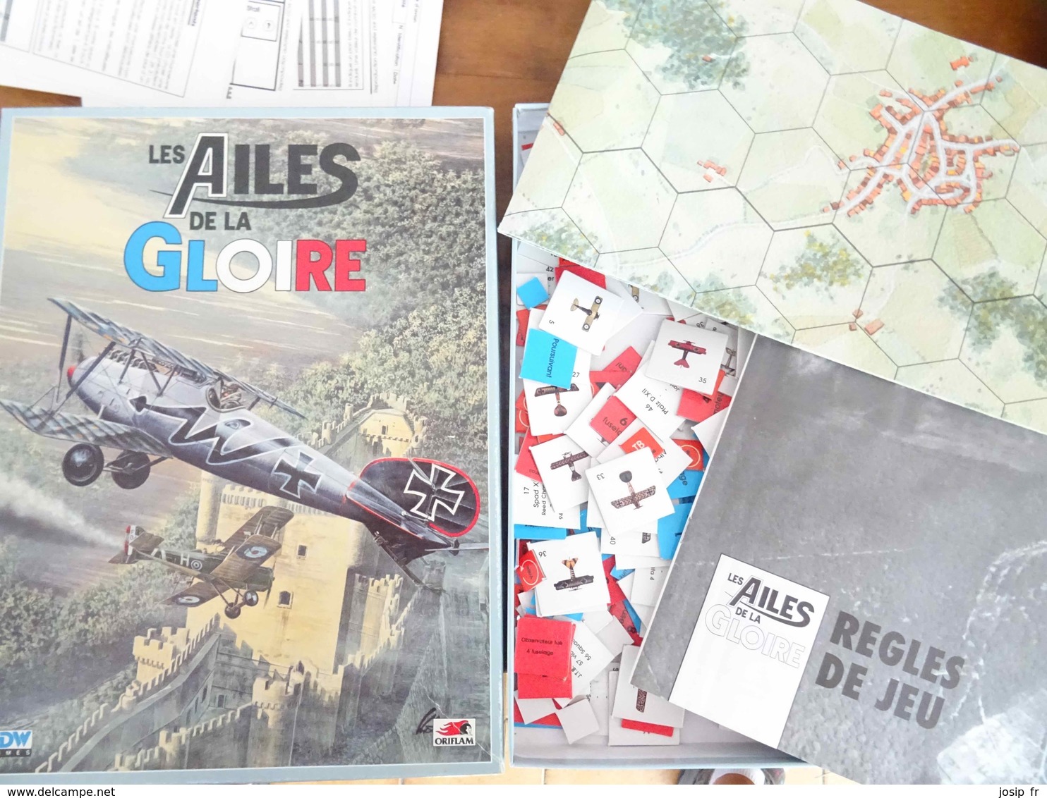 Jeu De Société: LES AILES DE LA GLOIRE (aviation Pendant La Première Guerre Mondiale) 1992 ORIFLAM - Autres & Non Classés