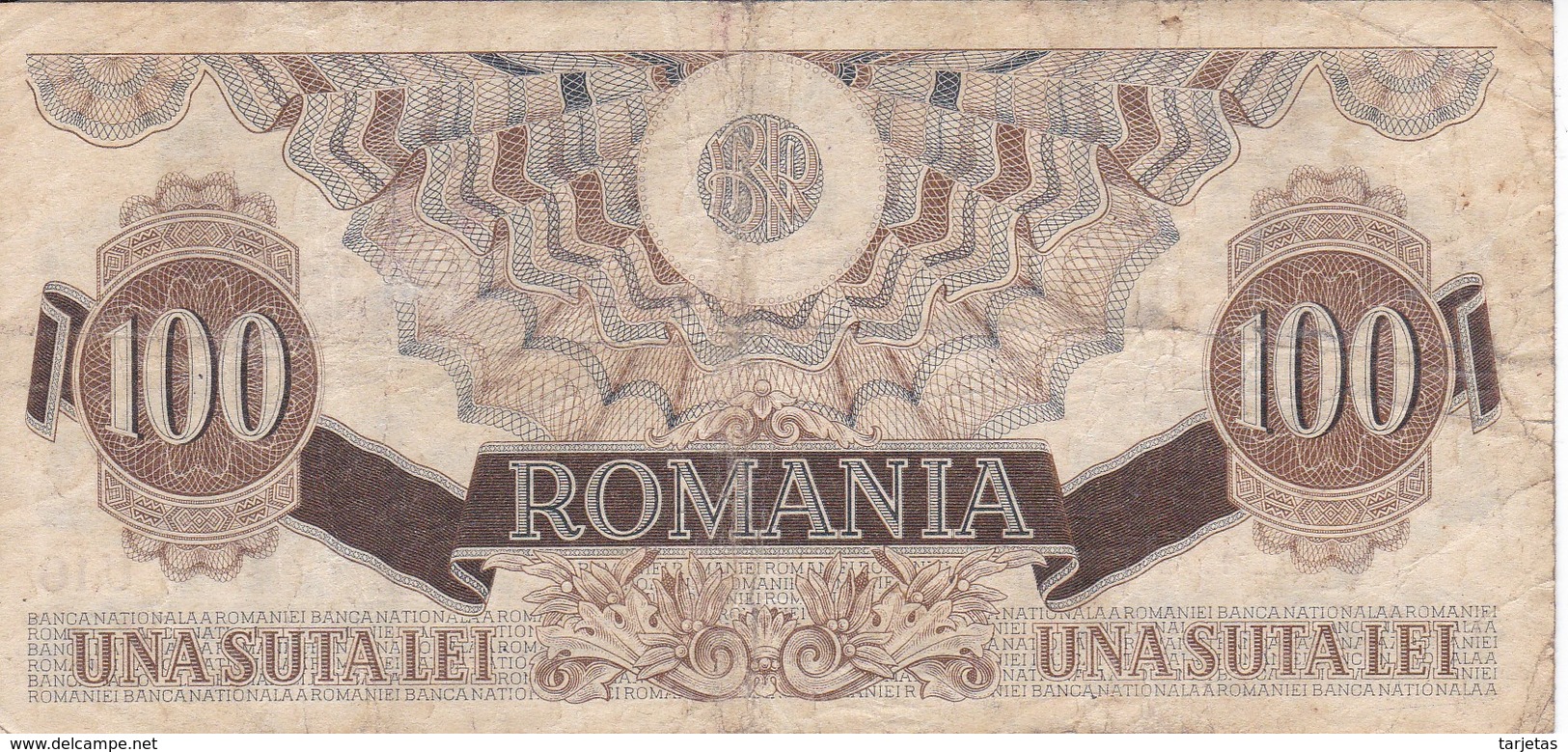 BILLETE DE RUMANIA DE 100 LEI DEL AÑO 1947 (BANKNOTE) - Romania