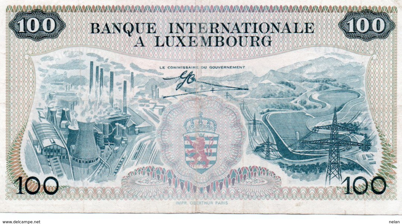 LUXEMBOURG 100 FRANCS 1968 XF - Luxembourg