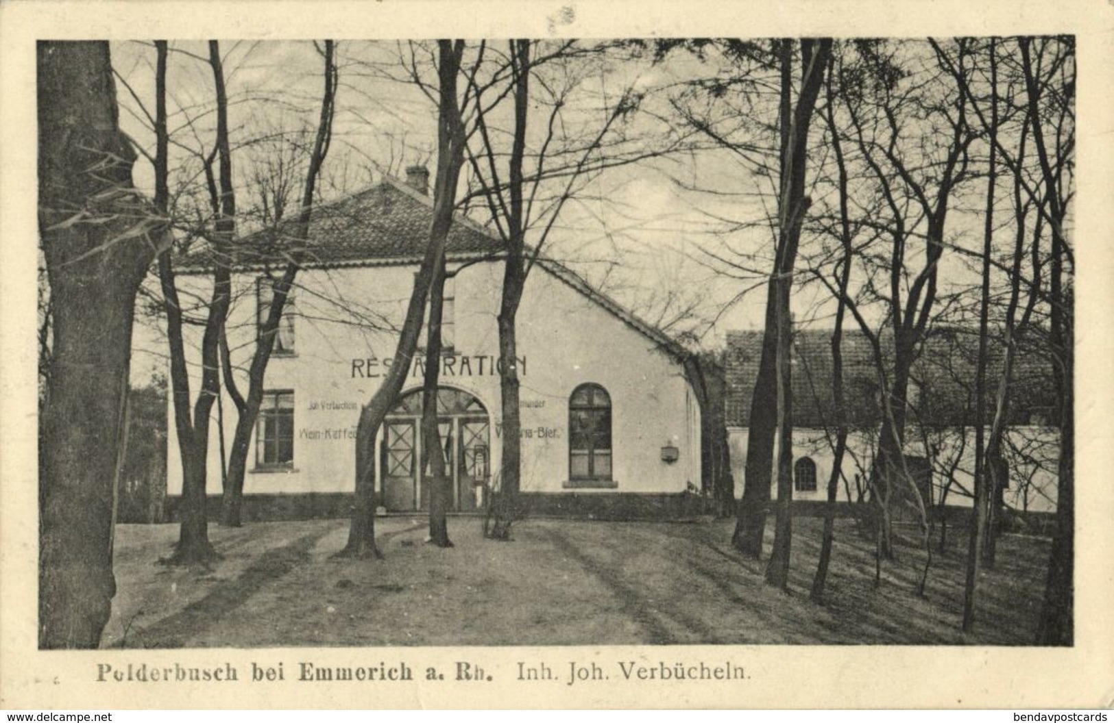 POLDERBUSCH B. Emmerich, Restauration Joh. Verbücheln (1917) AK - Emmerich