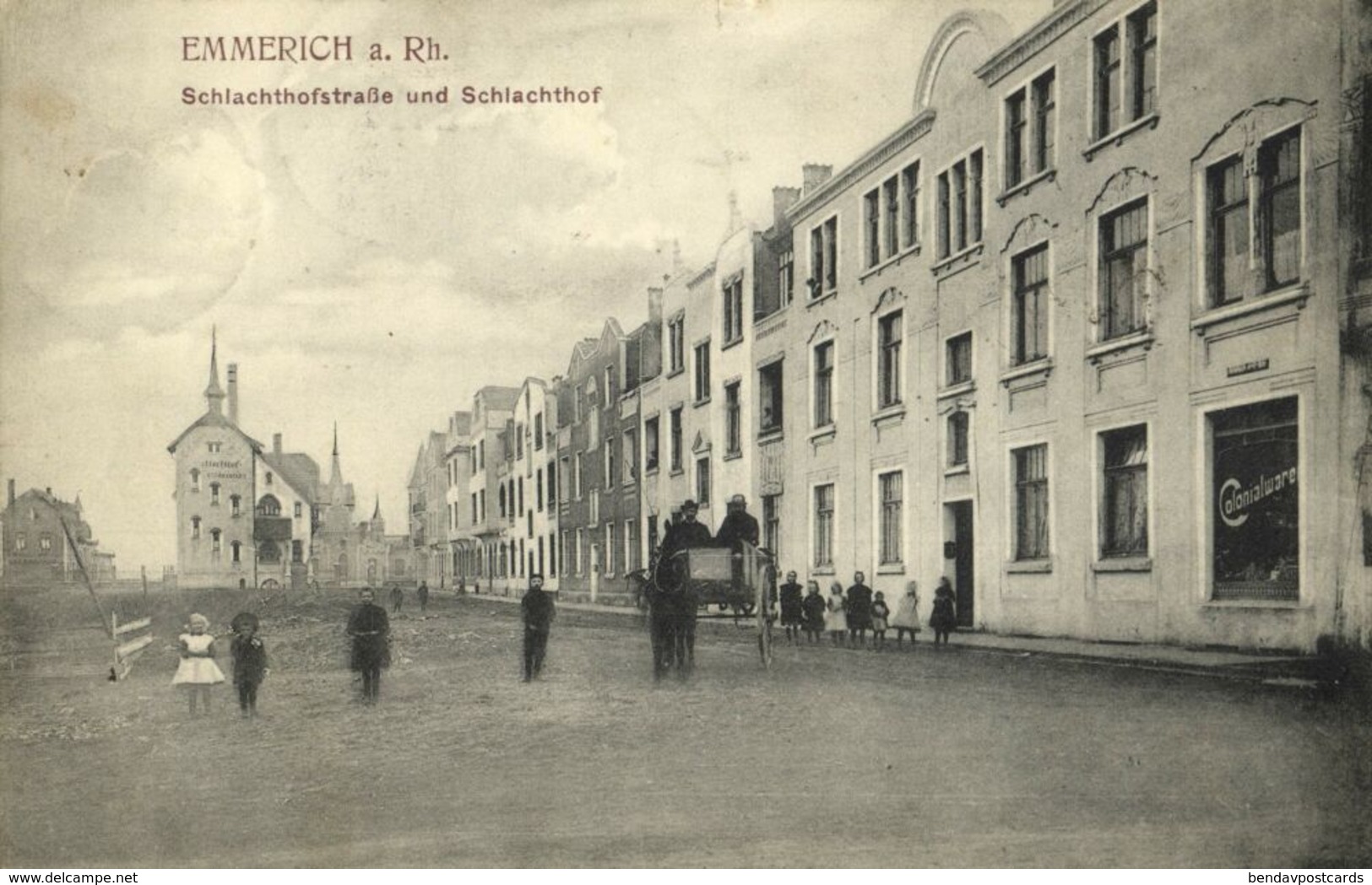 EMMERICH A. Rh., Schlachthofstrasse Und Schlachthof (1911) AK - Emmerich