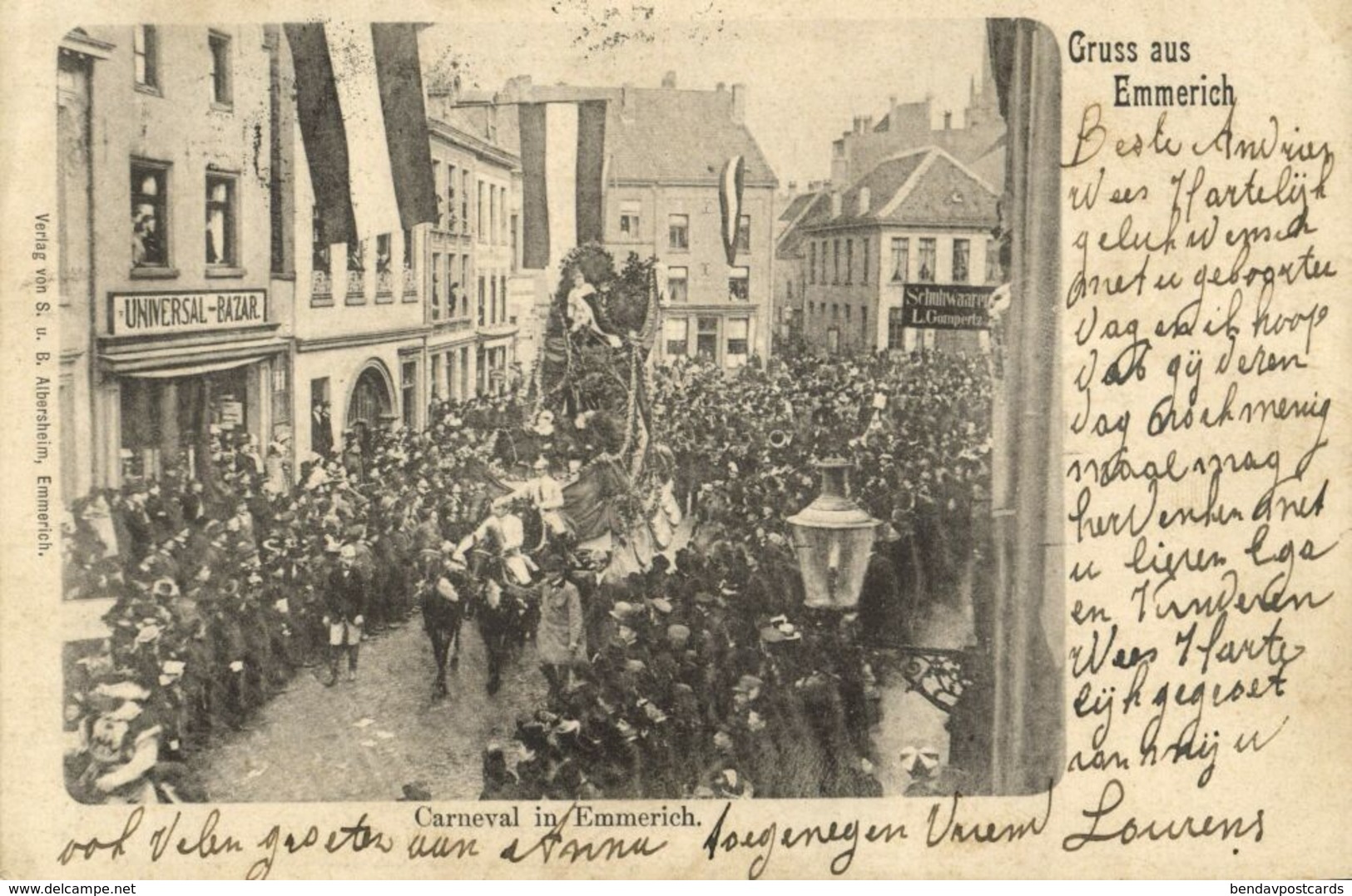 EMMERICH, Carneval, Karnevalsumzug (1903) AK - Emmerich