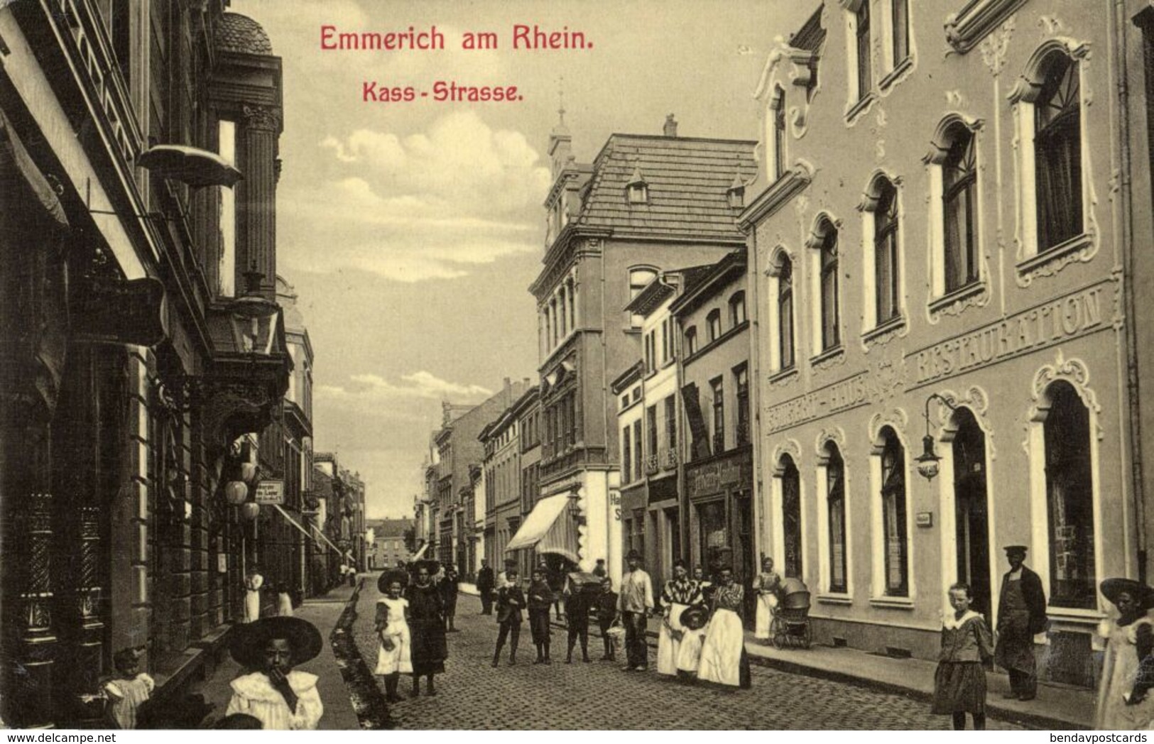 EMMERICH Am Rhein, Kass-Strasse, Restauration (1905) AK - Emmerich