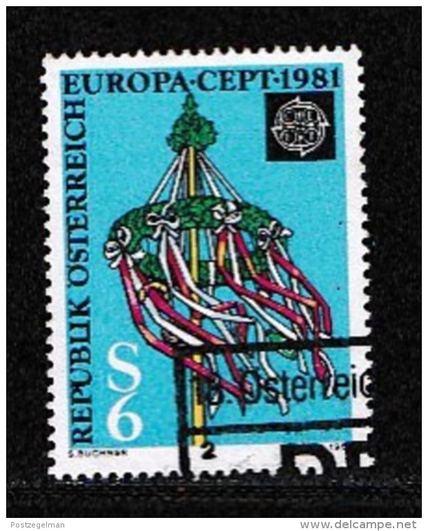 AUSTRIA, 1981, Cancelled Stamp(s) , Europa, Mi 1671,  Scan U4153, - Used Stamps